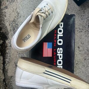 Vintage Polo by Ralph Lauren White Men's Sneakers